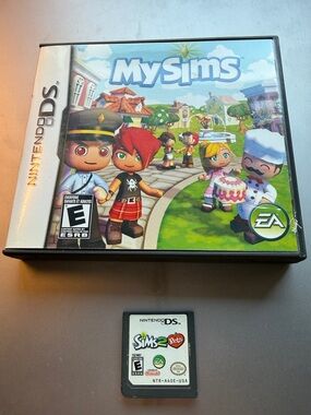Nintendo DS Sims Game Bundle MySims and Sims 2 Pets (No Case) Tested